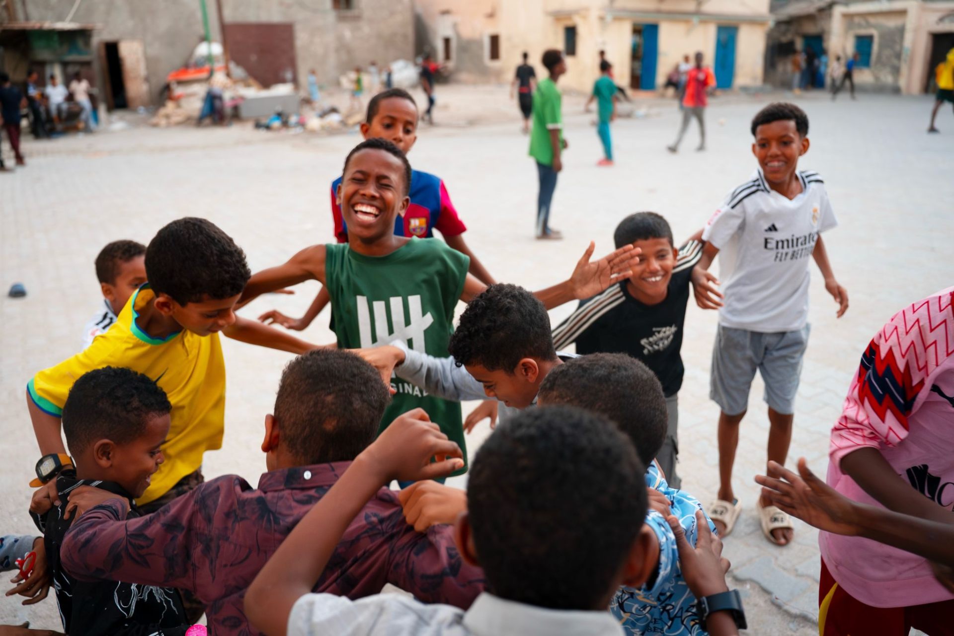 Somali youth celebrating together in Mogadishu